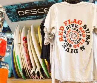 Red Flag Surf & Dive Shirts