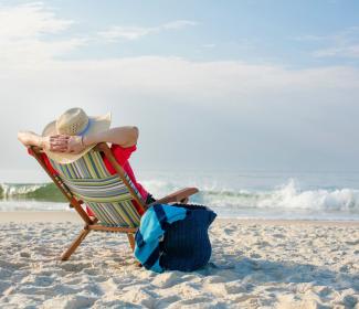 Lady on Beach Gulf Shores