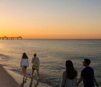 Beach Sunset Family