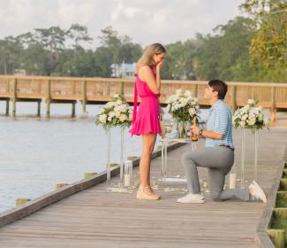 Proposal at Waterfront Park in Orange Beach, proposal idea in Orange Beach