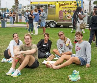 Attendees at The Coastal Alabama Food Truck Festival in Gulf Shores