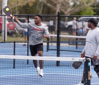 People playing pickleball at the Gulf Shores Sportsplex