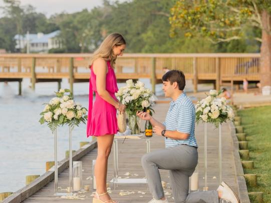 Proposal at The Orange Beach Waterfront Park, proposal idea in Orange Beach