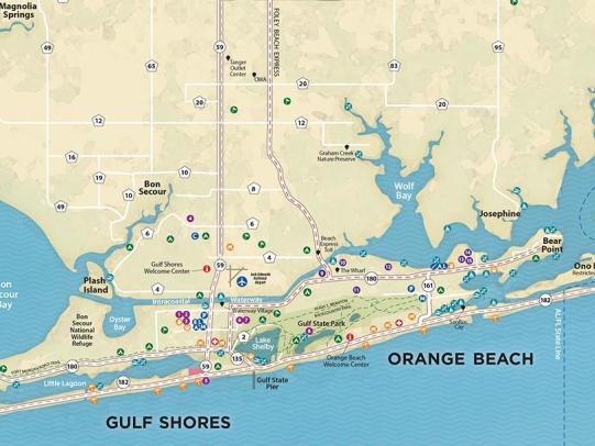 Map of Gulf Shores & Orange Beach
