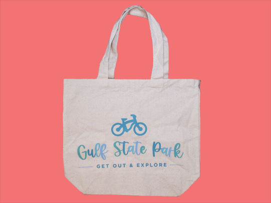 cute beach tote bag from Gulf State Park