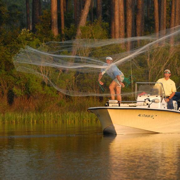 Fishing on Backbays in Orange Beach