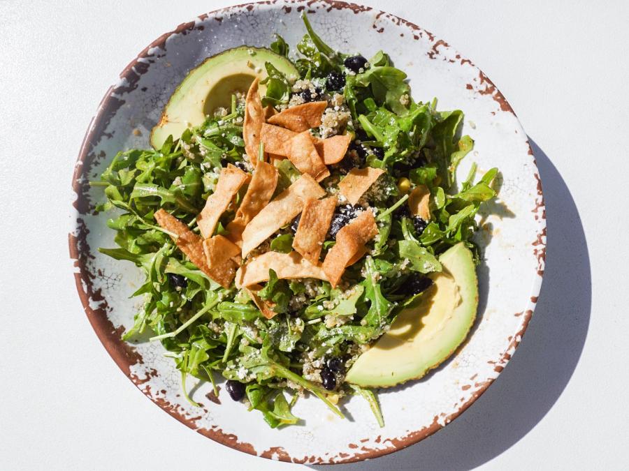 Rattlesnake Ride salad at Woodside Restaurant in Gulf State Park