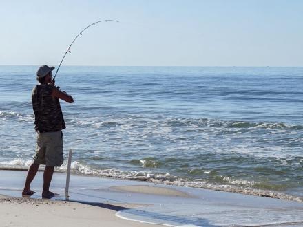 Fishing in the Gulf of Mexico on Alabama Beaches